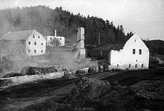 Mühlviertel, ganze Ortschaft brannte