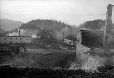 Mühlviertel, ganze Ortschaft brannte