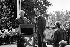 Wappenverleihung in Berg bei Rohrbach am 11. Oktober 1982