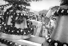 Glockenweihe in Pfandl bei Bad Ischl 1959