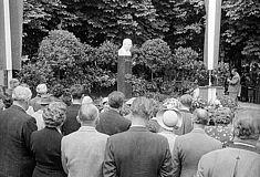 Einweihung Franz Lehar-Denkmal in Bad Ischl 1958