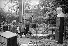 Einweihung Franz Lehar-Denkmal in Bad Ischl 1958