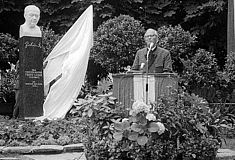 Einweihung Franz Lehar-Denkmal in Bad Ischl 1958