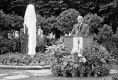 Einweihung Franz Lehar-Denkmal in Bad Ischl 1958