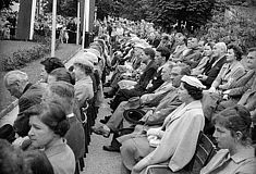 Einweihung Franz Lehar-Denkmal in Bad Ischl 1958