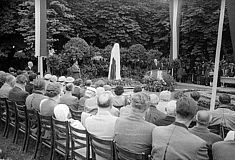 Einweihung Franz Lehar-Denkmal in Bad Ischl 1958