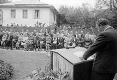 Einweihung Franz Lehar-Denkmal in Bad Ischl 1958