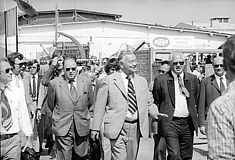 Politiker Prominenz auf der Welser Messe 1968