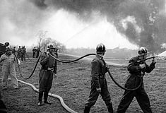 Übung einer Freiwilligen Feuerwehr