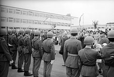 Militärparade mit Landeshauptmann Gleissner und Präsident Jonas