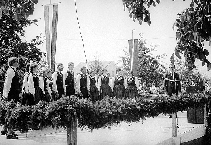 Wappenverleihung in Berg bei Rohrbach am 11. Oktober 1982