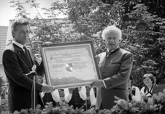 Wappenverleihung in Berg bei Rohrbach am 11. Oktober 1982