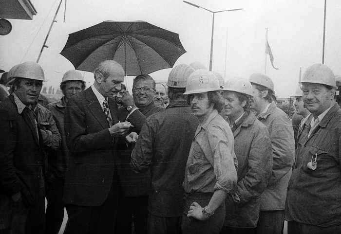 Präsident Kirchschläger besucht die Vöest